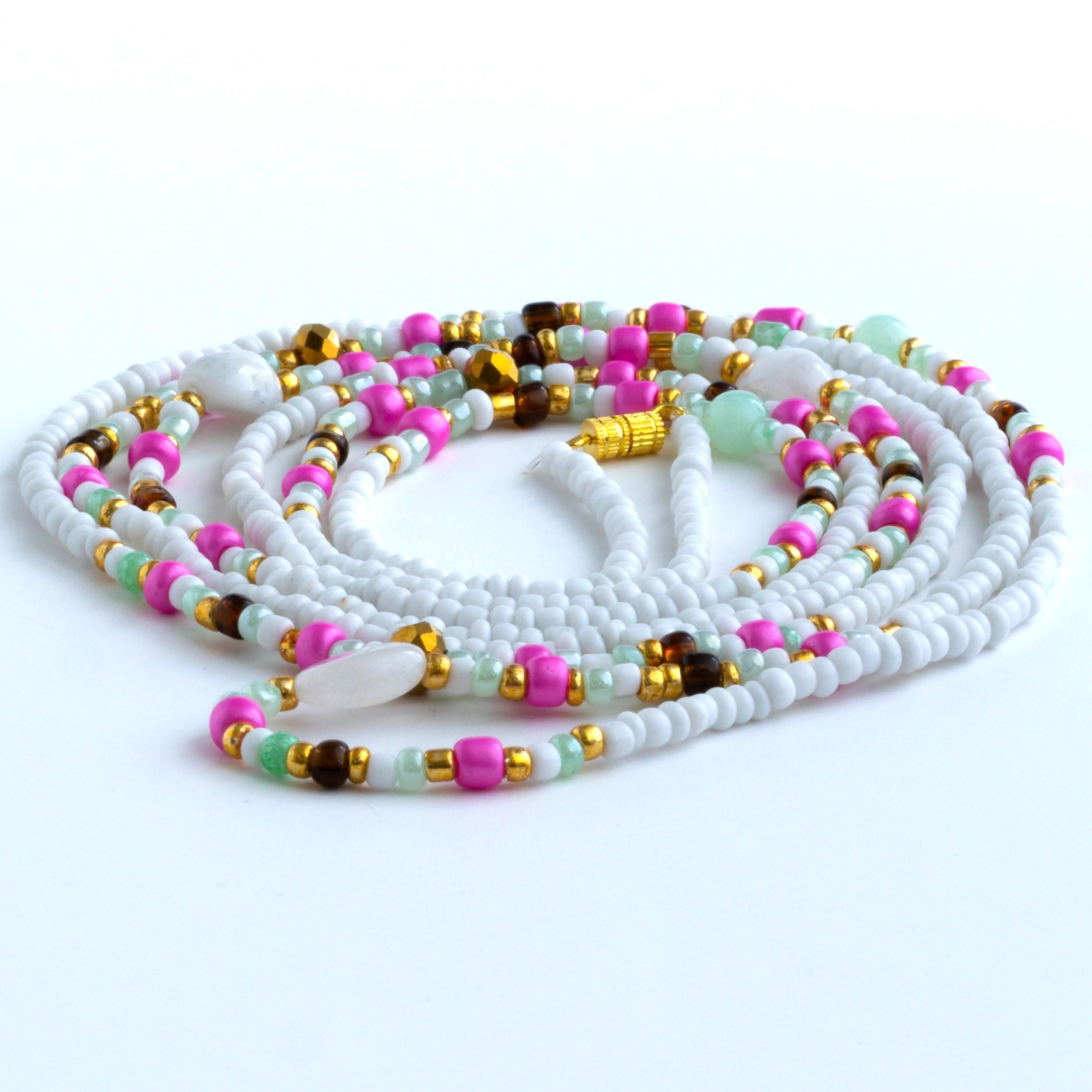Ethereal Nature's Grace Waist Bead, 60 Inch - Plus Size / Elastic Clasp Ethereal Nature's Grace Waist Bead, 60 Inch - Plus Size / Elastic Clasp